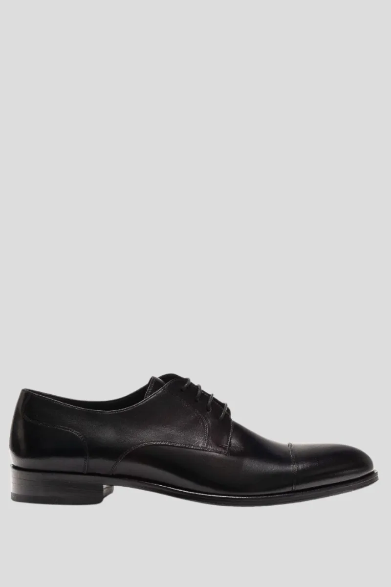 PHILIPPE LANG Ανδρικό Μαύρο Black Lace-Up Derbies