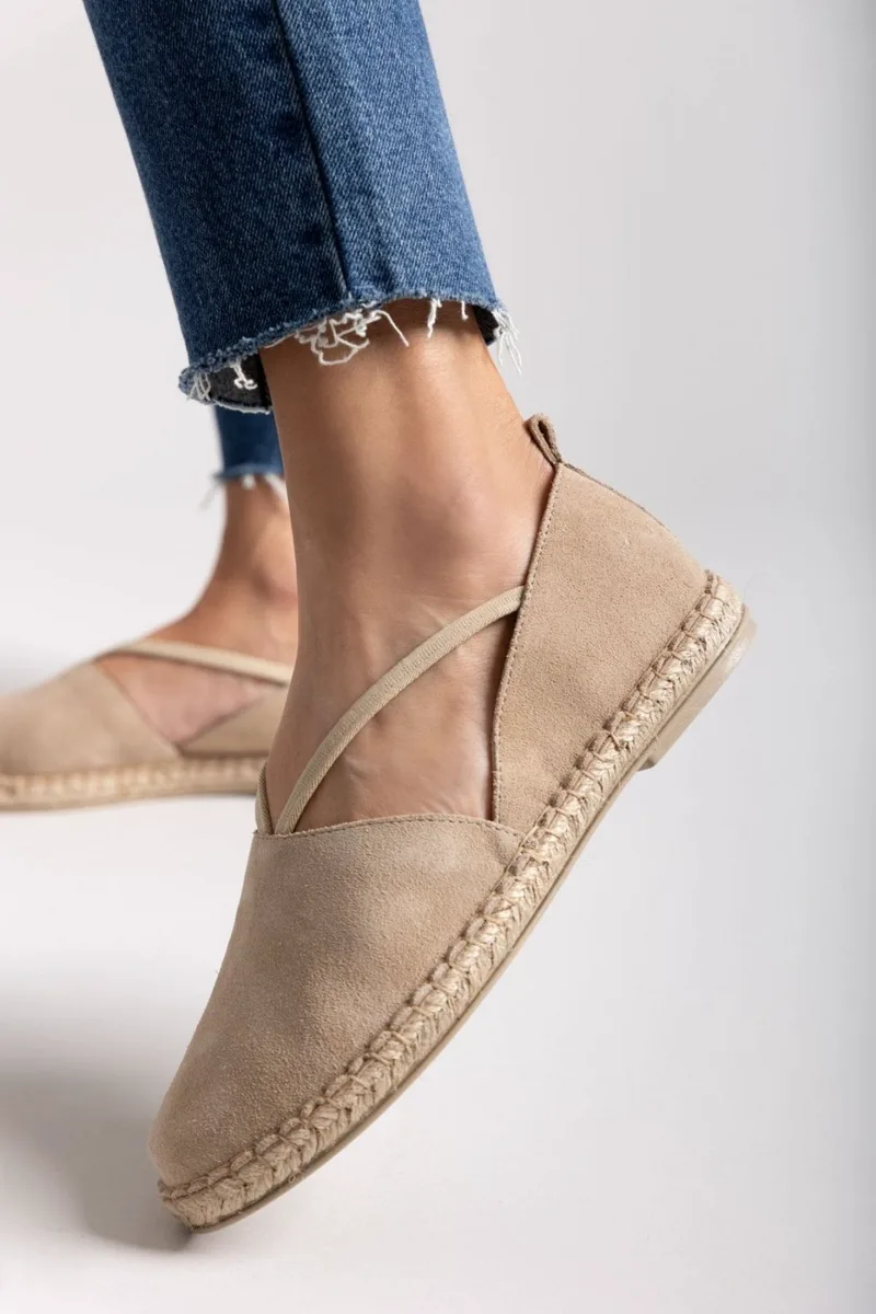RAGAZZA Suede Espadrilles - 201 - Μπεζ