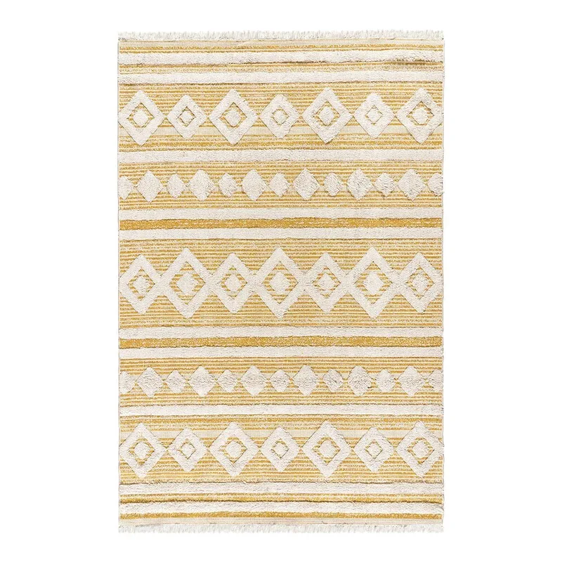 Beauty Home Χαλί βαμβακερό Morocotton 9239 125x180 Κίτρινο
