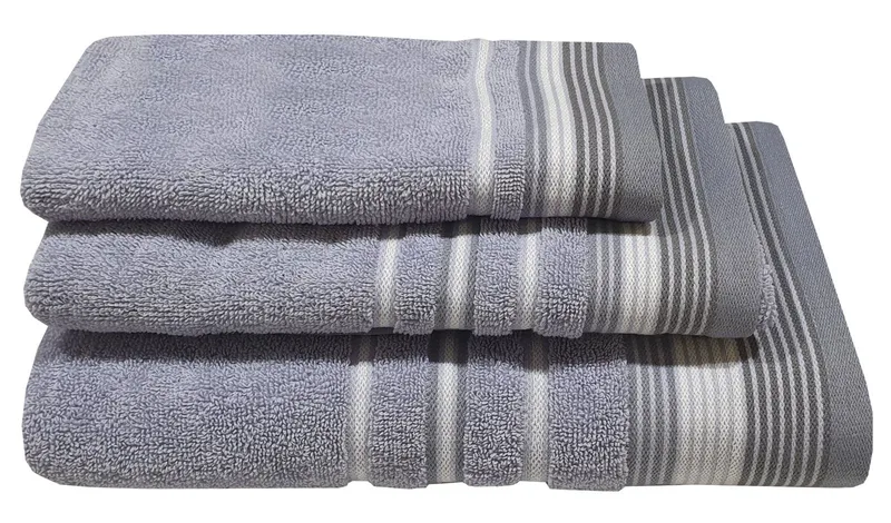 Πετσέτα Μπάνιου ΚΟΜΒΟΣ Satin Stripe 450 Levanda 70x140