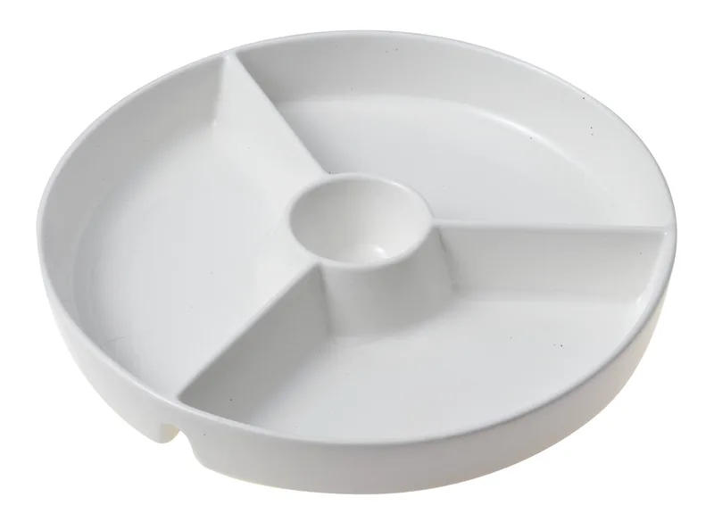 Ορντεβιέρα 4θέσεων Party Time Στρογγυλή White 25cm