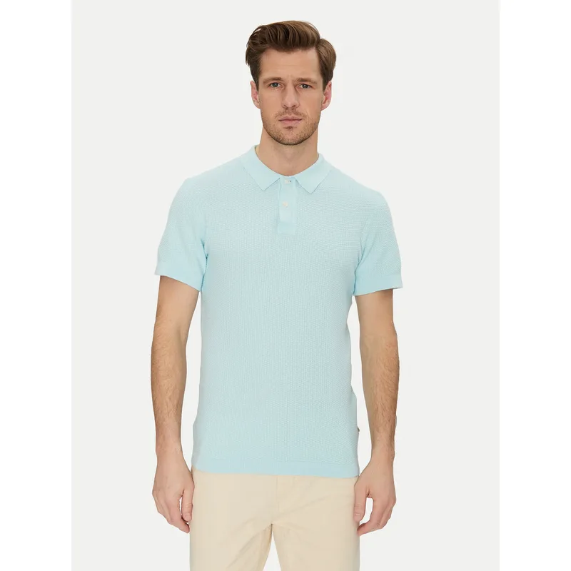 Blend Polo 20718361 Τυρκουάζ Regular Fit