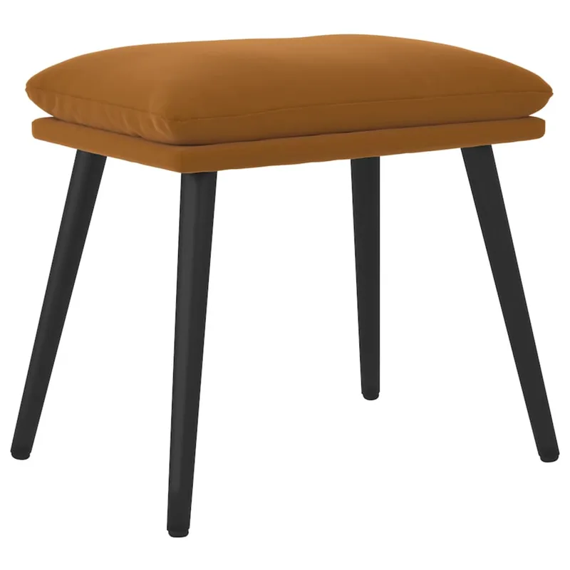 vidaXL Υποπόδιο Καφέ 45x29,5x35 εκ. Βελούδινο