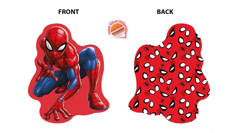 Διακοσμητικό Μαξιλάρι Velboa 20εκ. Spiderman 693 Red Marvel