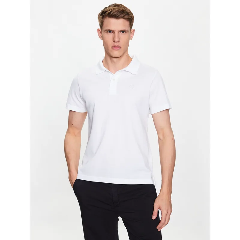 Trussardi Polo Emboidered 52T00712 Λευκό Regular Fit