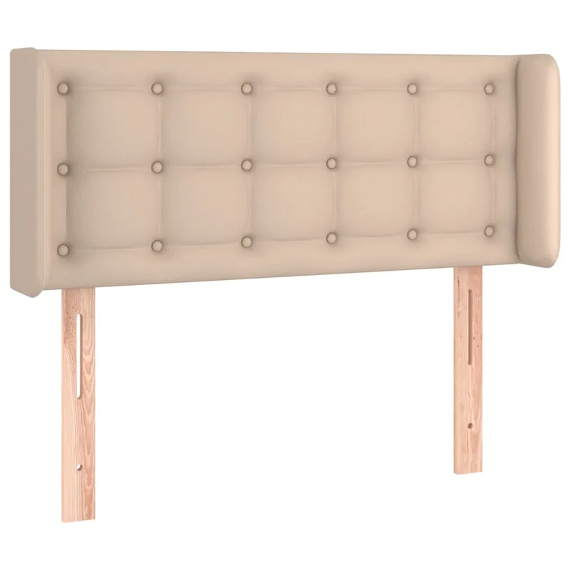 vidaXL Κεφαλάρι με Πτερύγια Καπουτσίνο 93x16x78/88 εκ. Συνθετικό Δέρμα