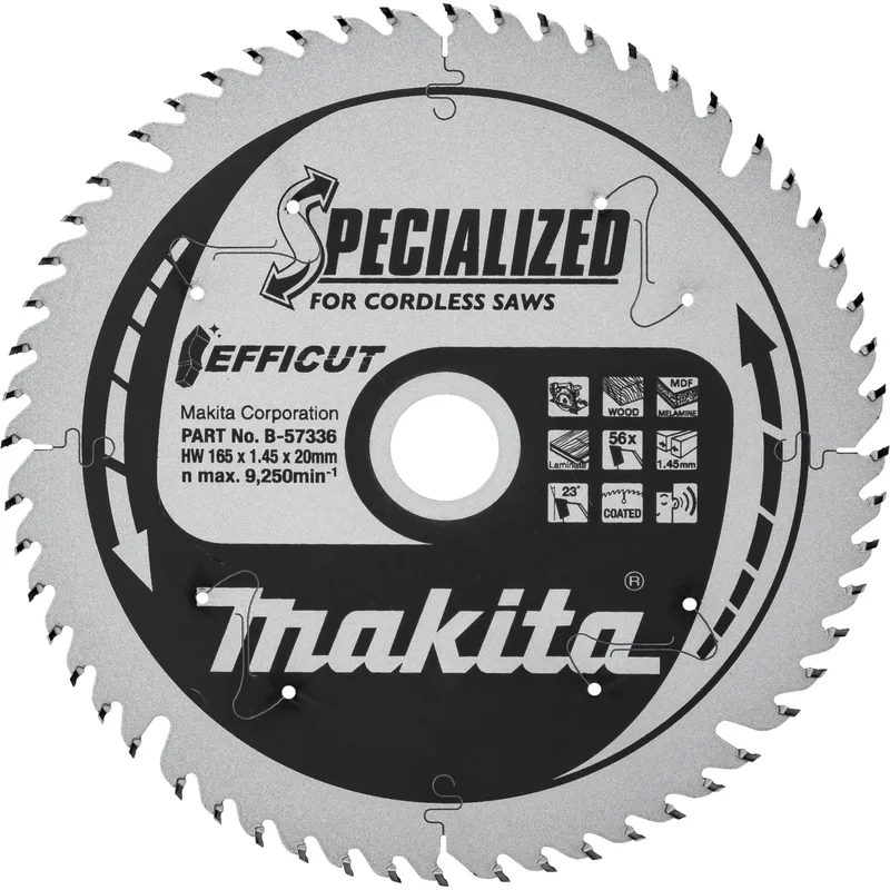 Makita B-57336 EFFICUT Λάμα Τόρνου 165x20x56Z