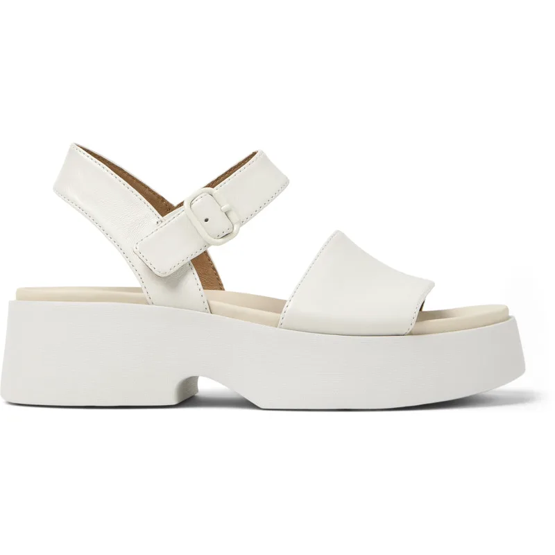 CAMPER Tasha - Πέδιλα Για Γυναικεία - Λευκό, Μέγεθος 38, Smooth leather