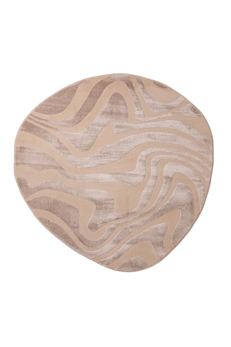 Στρογγυλό Χαλί 133X133 Royal Carpet Organic Shape 265 Μπεζ (133x133)