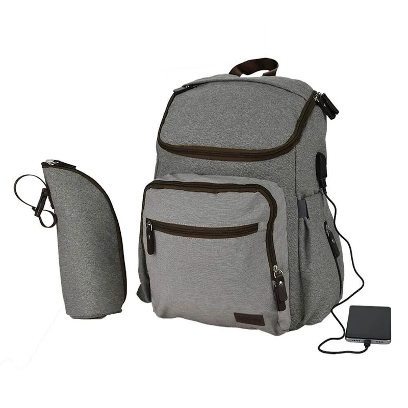 Τσάντα Αλλαξιέρα Πλάτης Bebe Stars με USB Pure 590-182