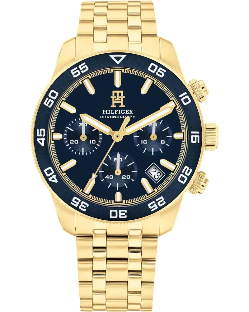 TOMMY HILFIGER TH85 Chronograph - 1792158, Χρυσό case with Stainless Steel Bracelet