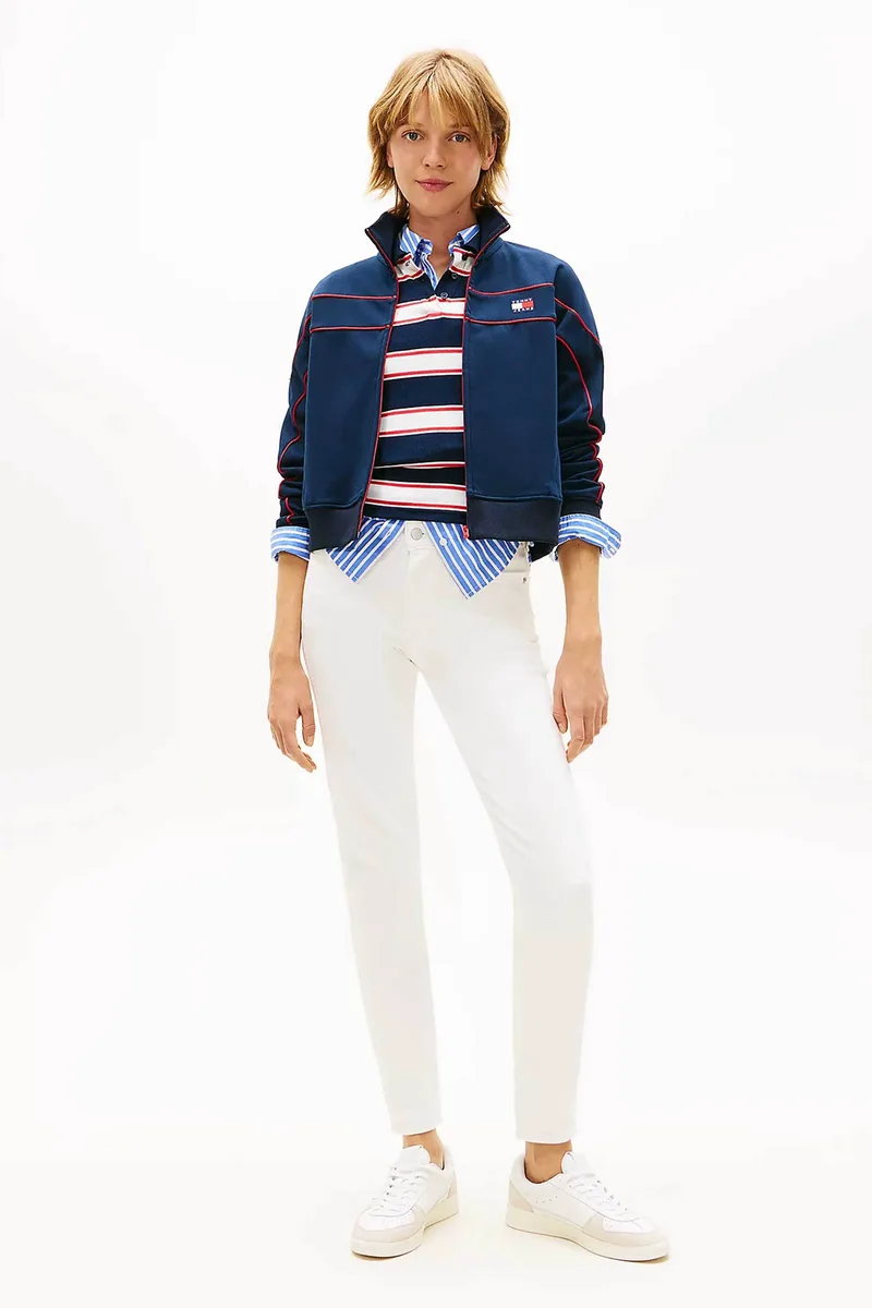 Tommy Jeans γυναικείο τζιν παντελόνι Slim Fit - DW0DW22986 Λευκό