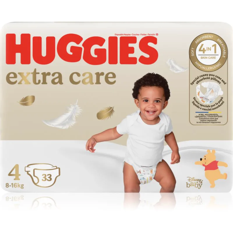 Huggies Extra Care Size 4 πάνες μίας χρήσης 8-16 kg 33 τμχ
