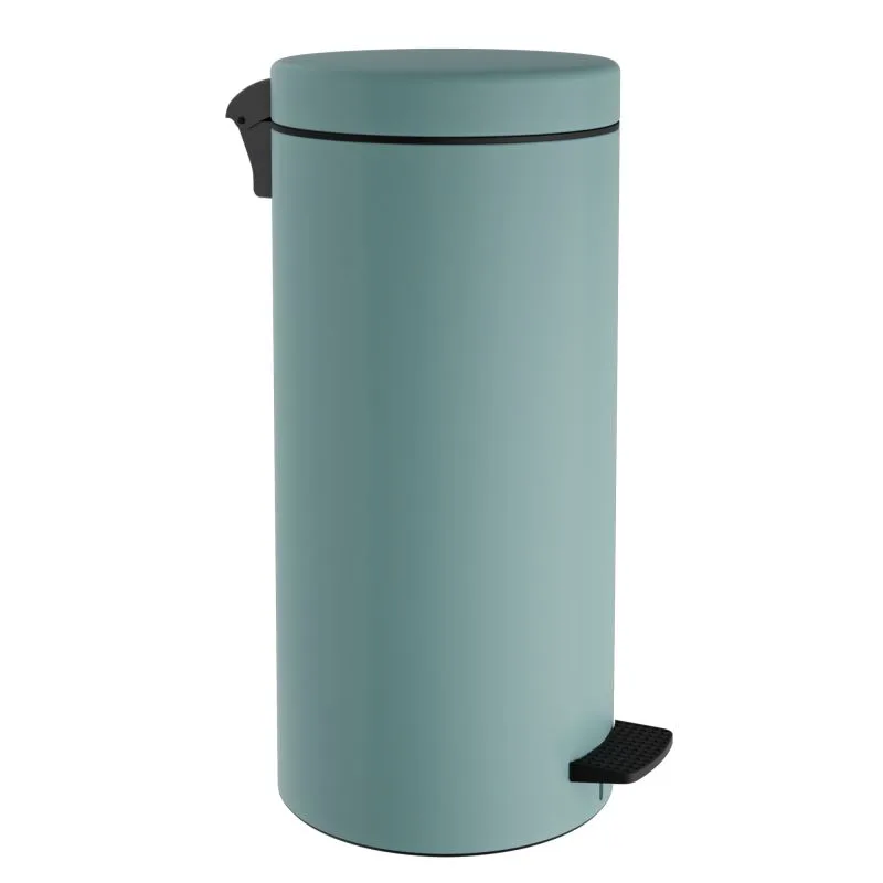 Χαρτοδοχείο 20 Lit, Soft Close - Matt Turquoise, Pam & Co, Ø25 x H55 (cm), 20310-913