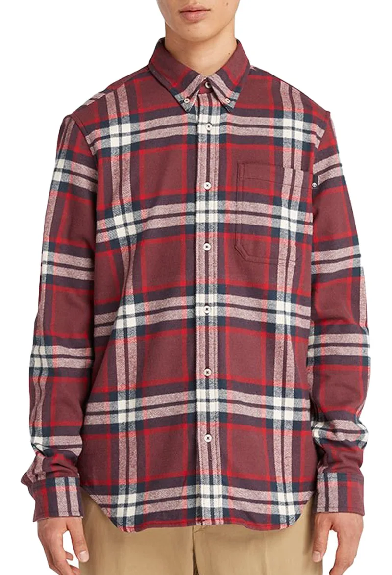 Πουκάμισο Μακρυμάνικο Timberland Heavy Flannel Plaid TB0A6GKH-J601-Port Royale Ανδρικό