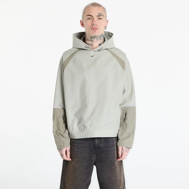Φούτερ Nike Tech Men's Dri-FIT Shori Knit Utility Hoodie Spruce Fog/ Silver Sage/ Black M