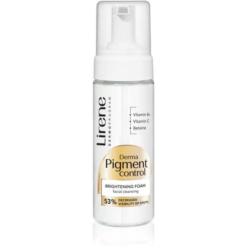 Lirene Derma Pigment Control Brightening Foam λαμπρυντικός καθαριστικός αφρός για την υπερχρωμάτωση της επιδερμίδας 150 ml