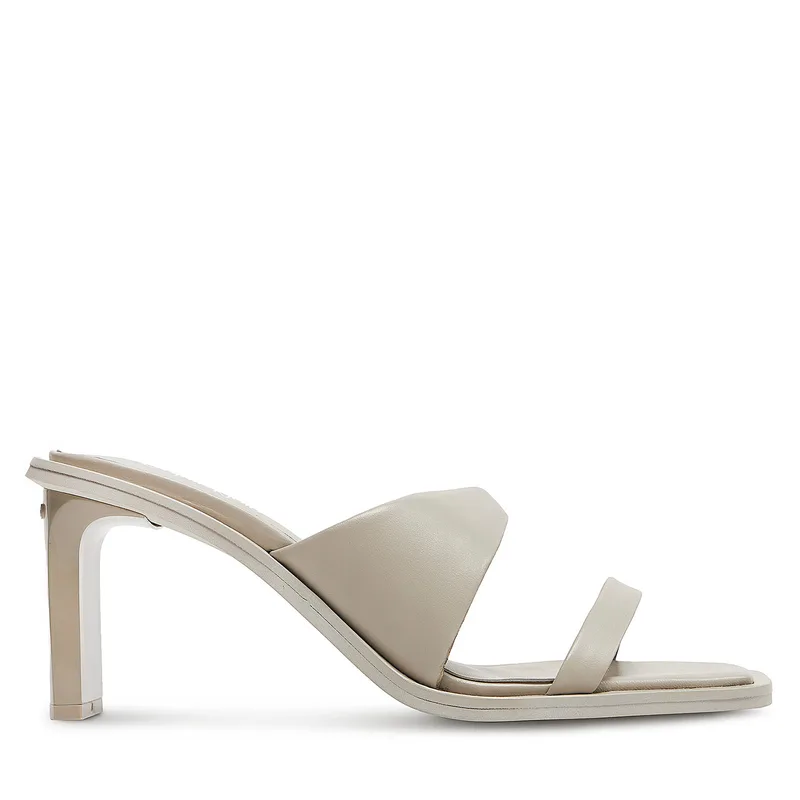 Παντόφλες Calvin Klein Heel Slide 70 Lth HW0HW02072 Μπεζ