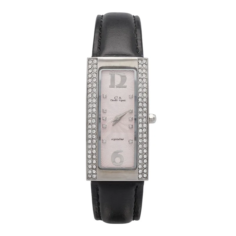 CLAUDIO ARGENTI Βlack Leather Strap A991