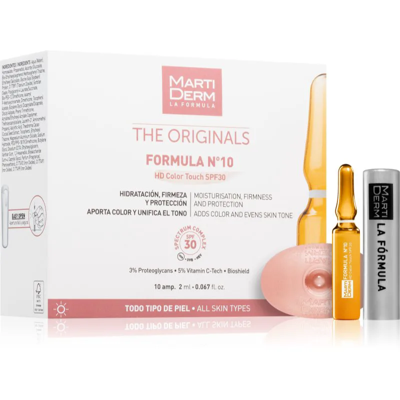 MartiDerm Essentials Formula 10 προστατευτικός ορός σε αμπούλες SPF 30 10x2 ml