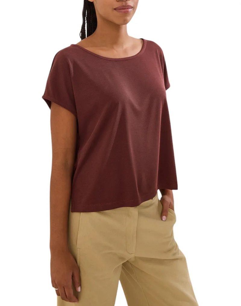 NAMASTE ΜΠΛΟΥΖΑ LIOREN SS0726004-CACAO Chocolate