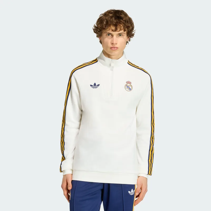 adidas M Real Madrid Originals Half Zip Top (9000279817_1539)
