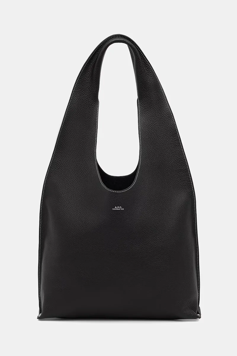 A.P.C. tote γυναικεία δερμάτινη le neige clou
