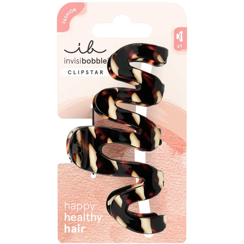 Invisibobble Clipstar Cacao Cream Κλάμερ για Πυκνά ή Μακριά Μαλλιά 1 Τεμάχιο