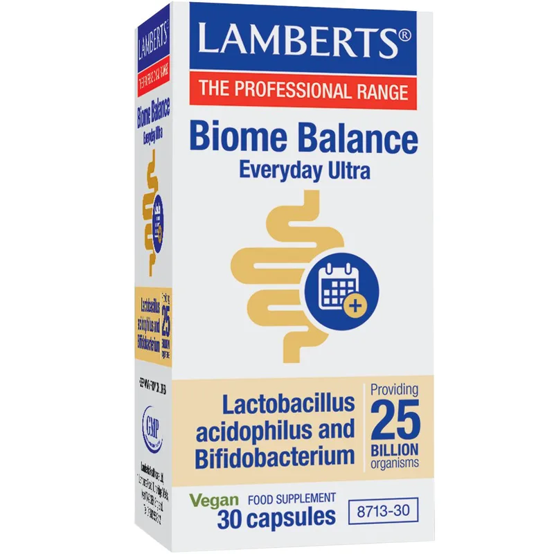 Lamberts Biome Balance Everyday Ultra Συμπλήρωμα Διατροφής Προβιοτικών Υψηλής Ισχύος για Καθημερινή Προστασία του Γαστρεντερικού Μικροβιώματος 30caps