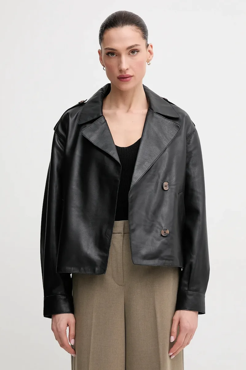 Δερμάτινο μπουφάν Pepe Jeans GRETA