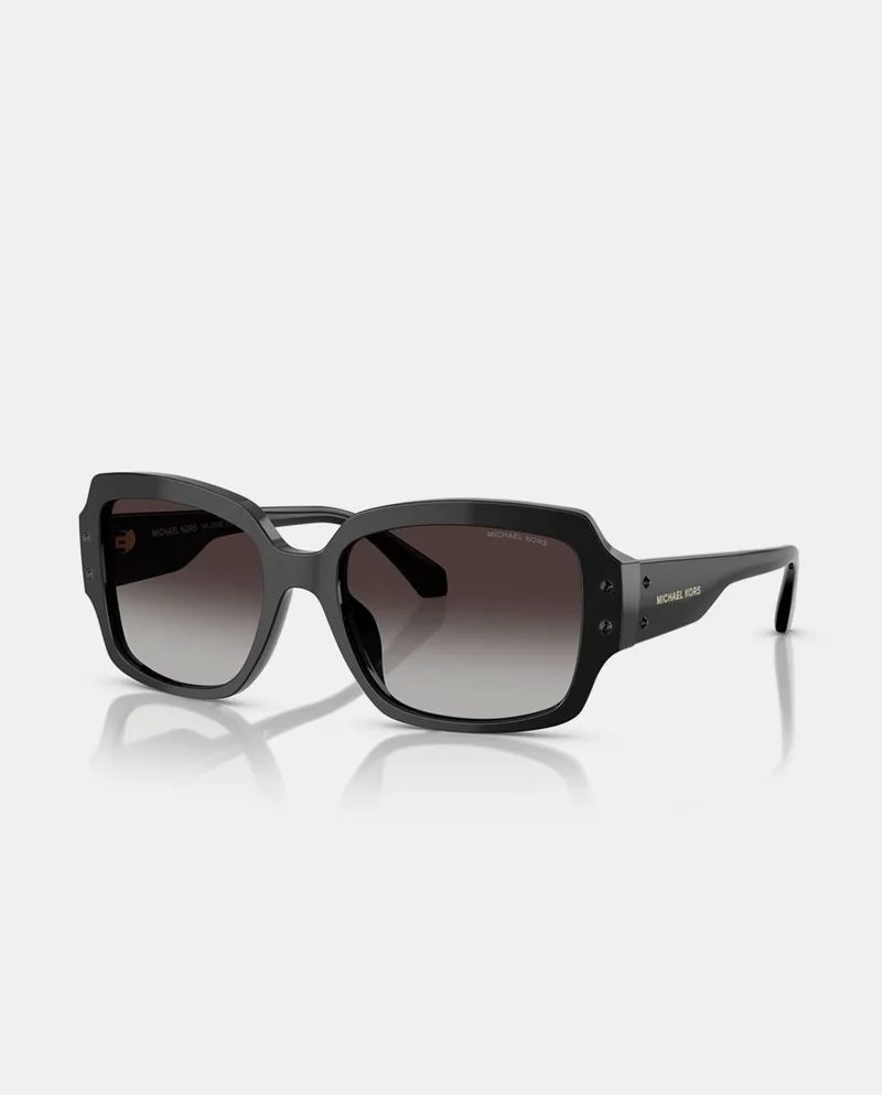 Michael Kors Women's Sunglasses MK2233B4004E2, Acetate Frame, Black, Lens/Bridge/Temple Dimensions: 55/18/140 mm, Grey Lenses, Category 3 UV Protection