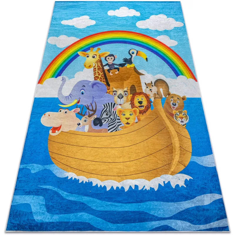 Χαλιά Rugsx BAMBINO 2685 Ζώα, Σκάφος πλυσίματ 160x220 cm