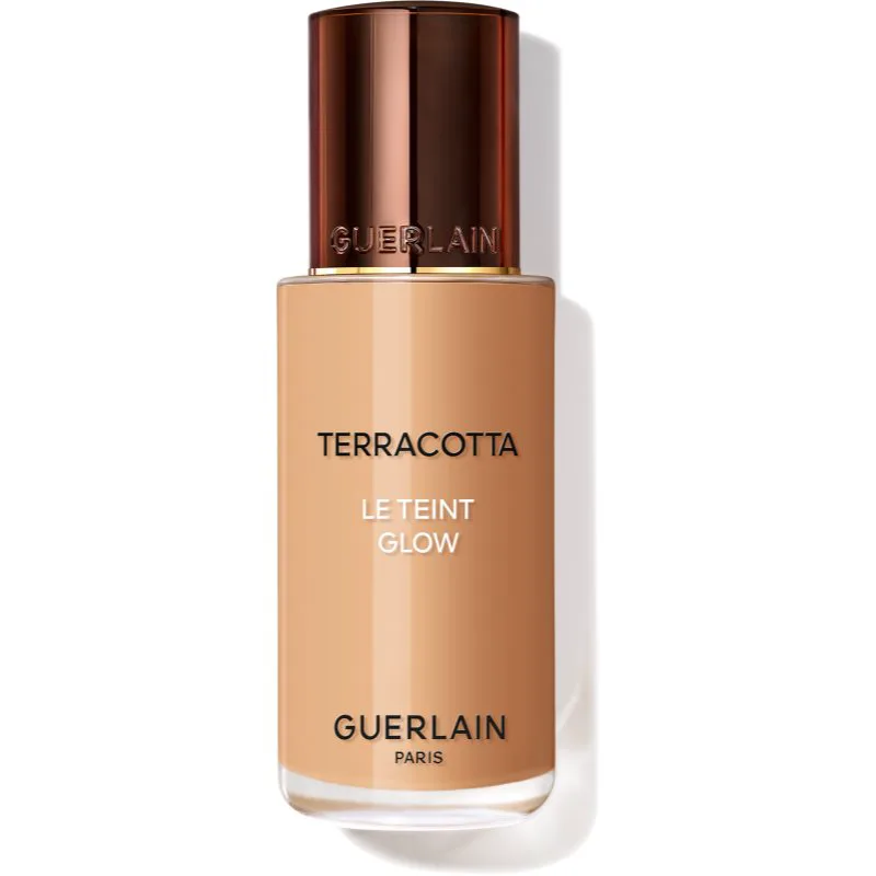 GUERLAIN Terracotta Le Teint Glow υγρό μεικ απ για φωτεινότητα για φυσική εμφάνιση απόχρωση 4W Warm 35 ml