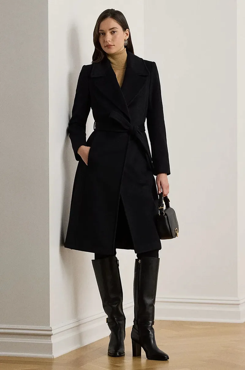 Lauren Ralph Lauren παλτό με πρόσμιξη μαλλιού