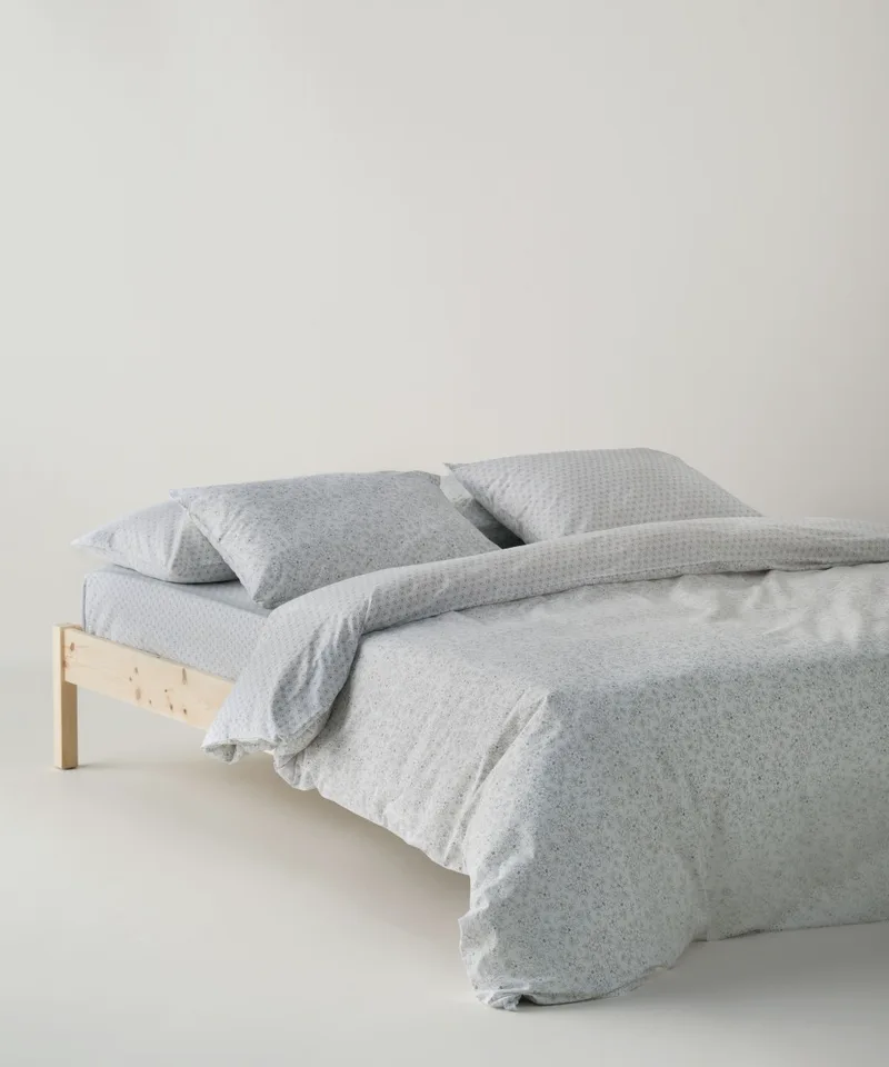 Σετ Σεντόνια Υπέρδιπλα 4 Τεμαχίων Kentia Evanthia 22 Grey- White 240x270