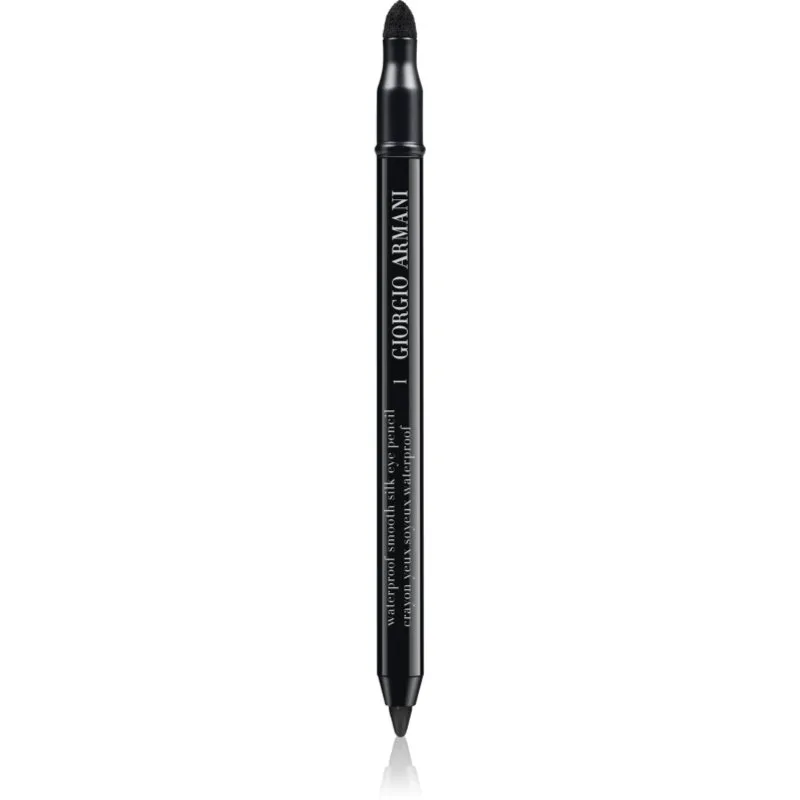 Armani Smooth Silk Waterproof Eye Pencil αδιάβροχο μολύβι για τα μάτια με εφαρμοστή απόχρωση 01 Black 1.2 γρ