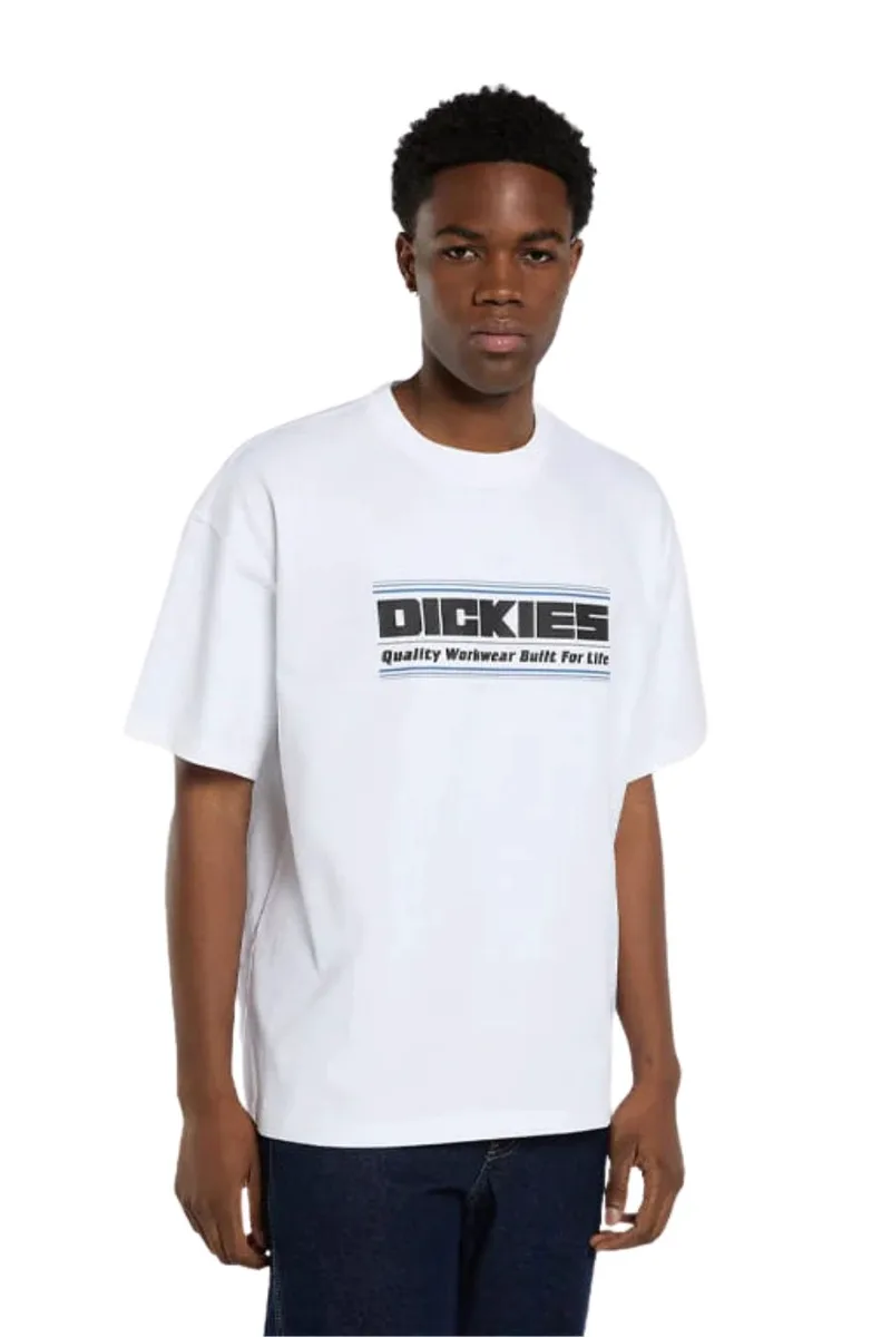 DICKIES Ανδρικό T-Shirt DERBY SS TEE - Λευκό-DK0A88JGWHX1-WHITE