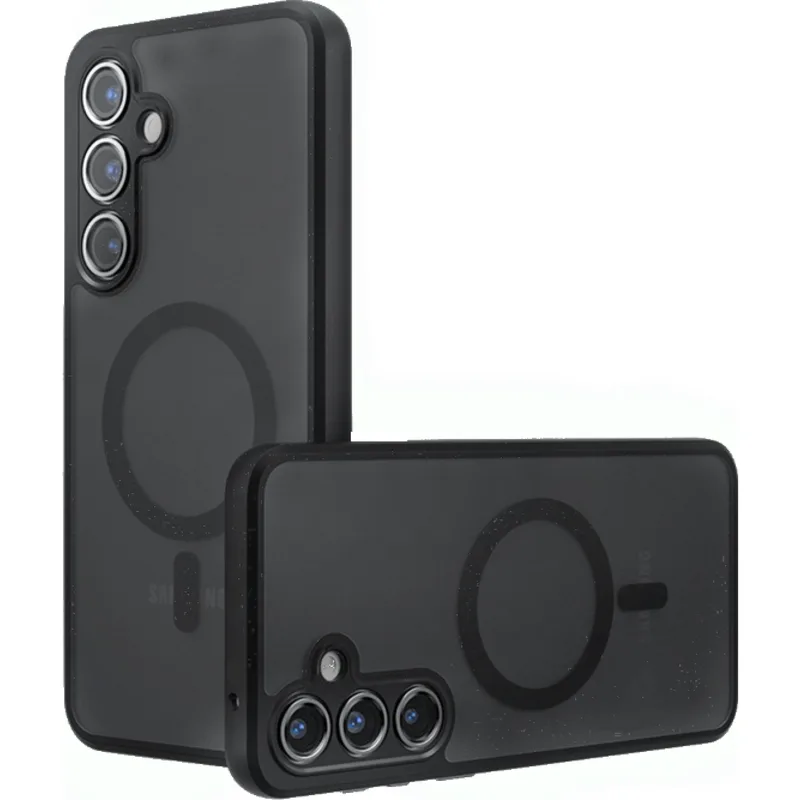 Θήκη Samsung Galaxy S23 FE Techsuit PureFrost Σκληρή Ημιδιάφανη με MagSafe - Frosted Black (5949419321038)