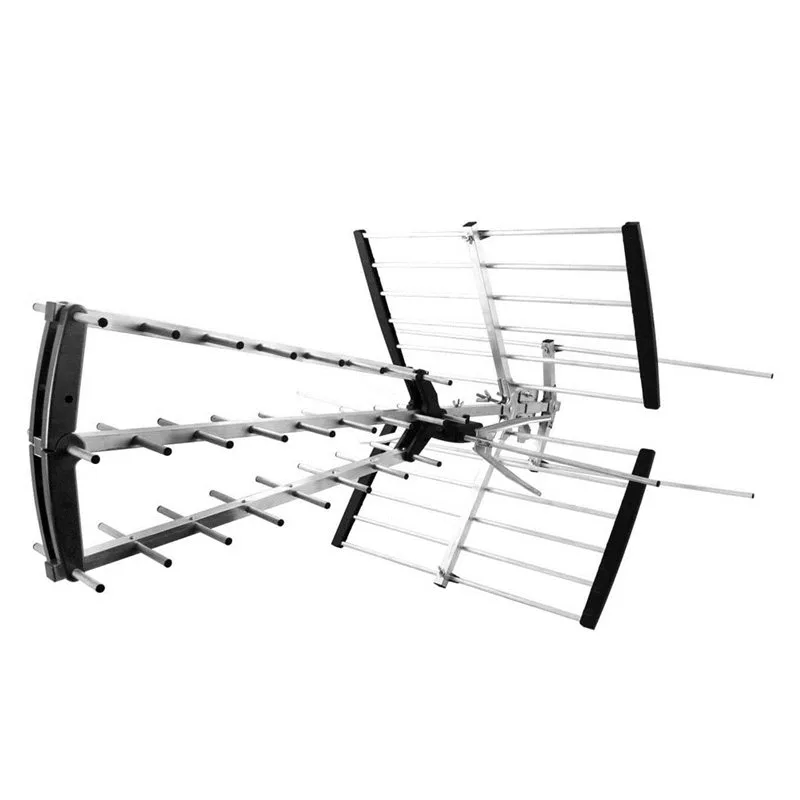 RM-040405 Εξωτερική Κεραία Τηλεόρασης (δεν απαιτεί τροφοδοσία) σε Ασημί Χρώμα Σύνδεση με Ομοαξονικό (Coaxial) Καλώδιο