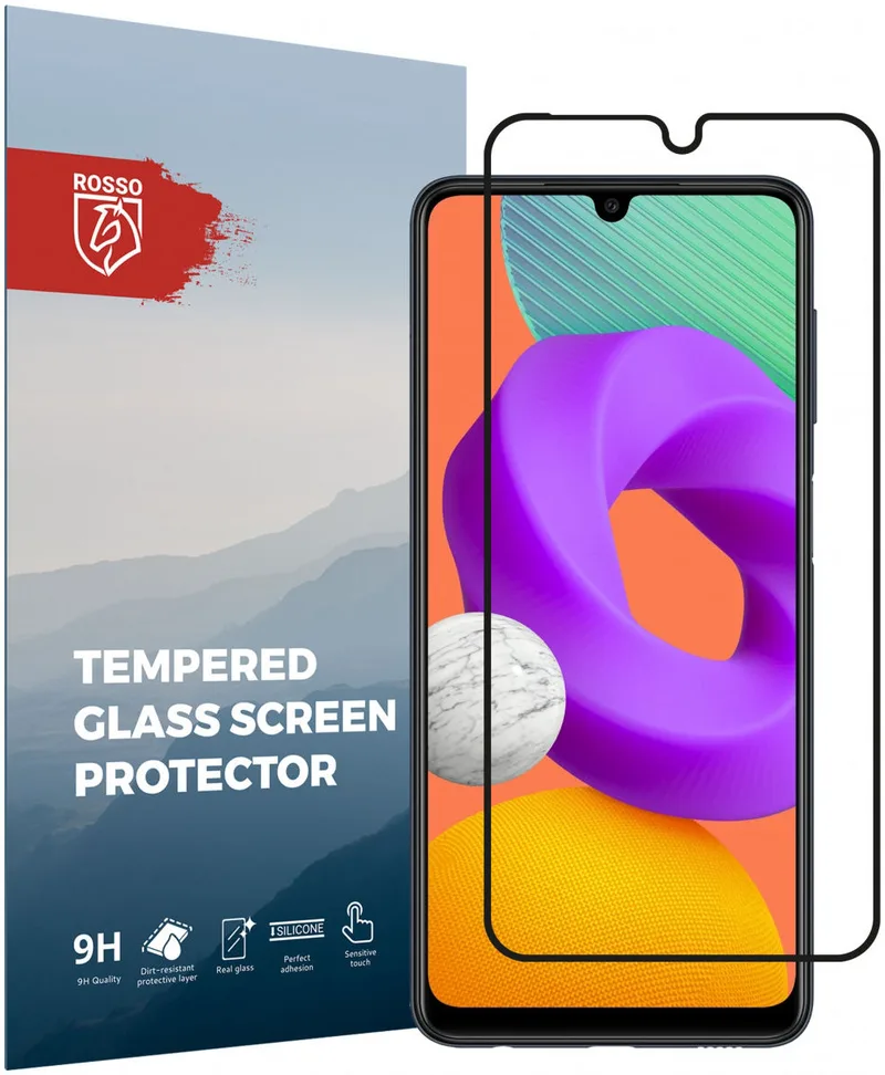 Κόκκινο Tempered Glass - FullFace Αντιχαρακτικό Προστατευτικό Γυαλί Οθόνης Samsung Galaxy M22 4G / A22 4G - Black (8719246339783)