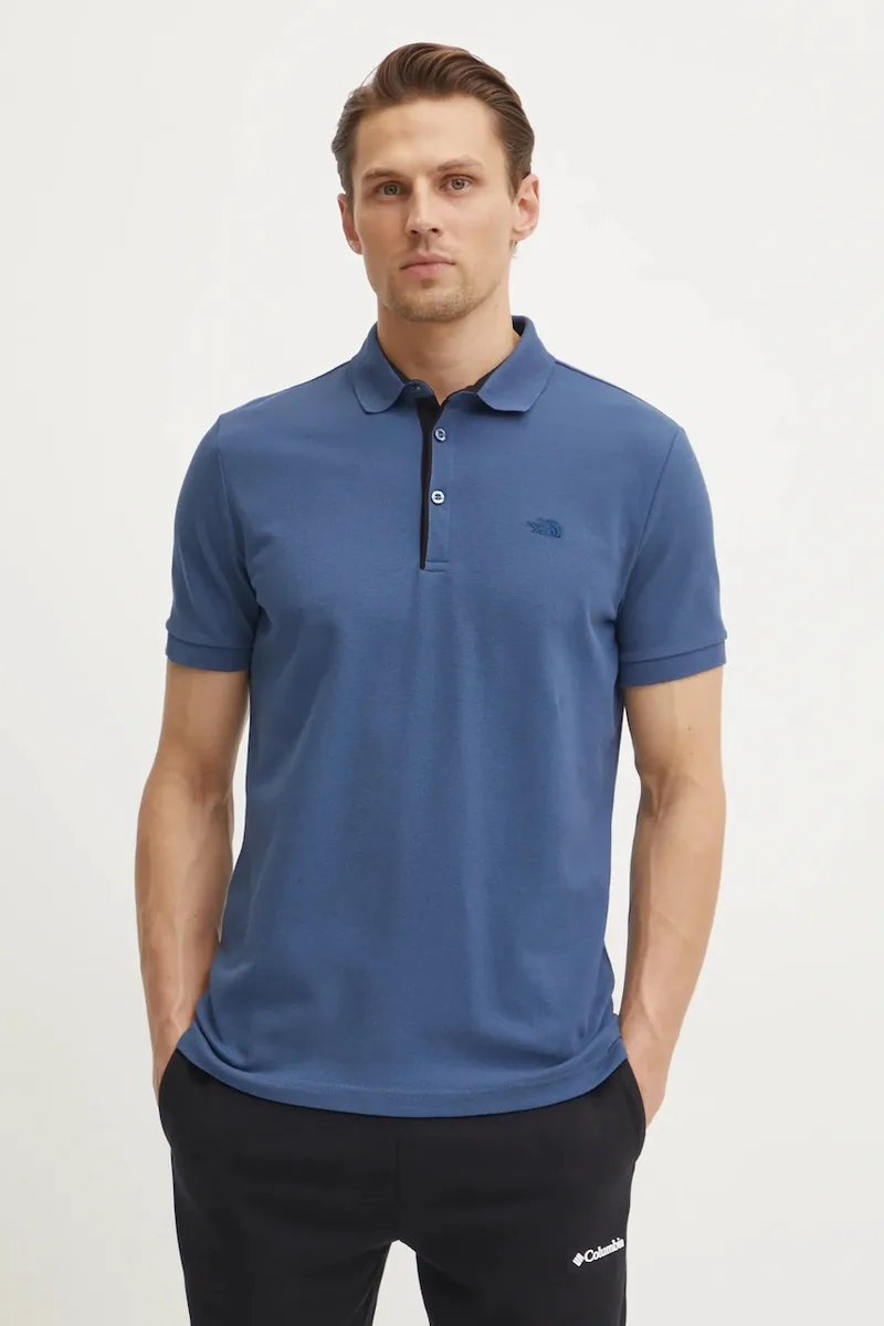Βαμβακερό μπλουζάκι πόλο The North Face Premium Slim