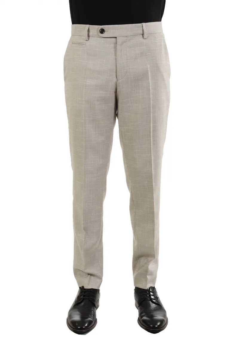 BOSS ΠΑΝΤΕΛΟΝΙ CHINO SLIM FIT H-GENIUS-241 ΕΚΡΟΥ
