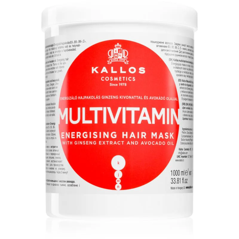 Kallos KJMN Professional Multivitamin ενεργοποιητική μάσκα μαλλιών 1000 ml