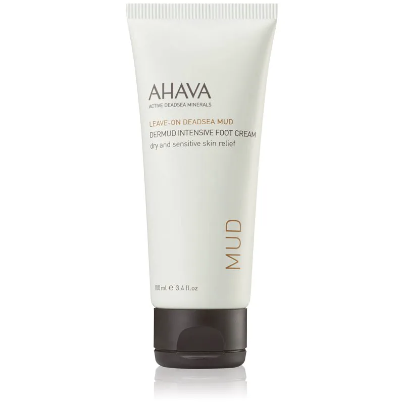 AHAVA Dead Sea Mud εντατική κρέμα για τα πόδια για ξηρό και ευαίαισθητο δέρμα 100 ml