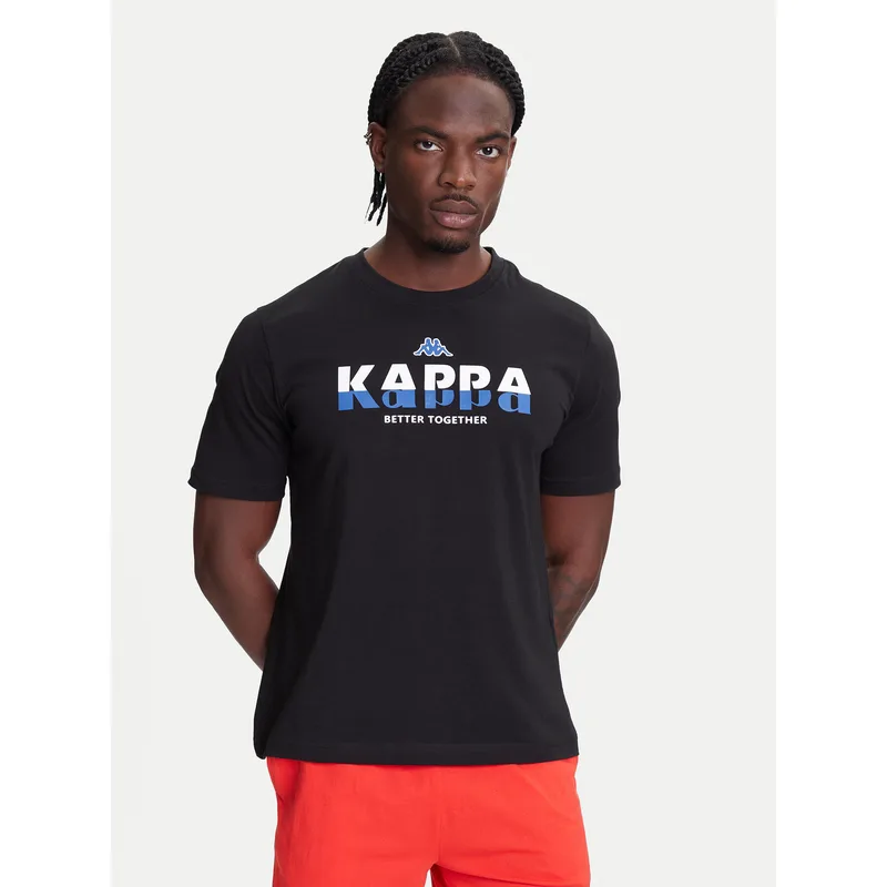 Kappa T-Shirt 351U8KW 005 Μαύρο Regular Fit