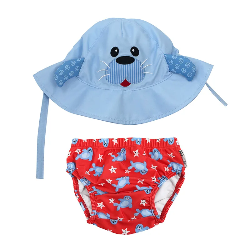 Σετ Μαγιό Πάνα Με Καπέλο UPF50 6-12μηνών Seal Zoocchini ZOO12013M (Μέγεθος: 6-12 Μηνών) - Zoocchini - ZOO12013M