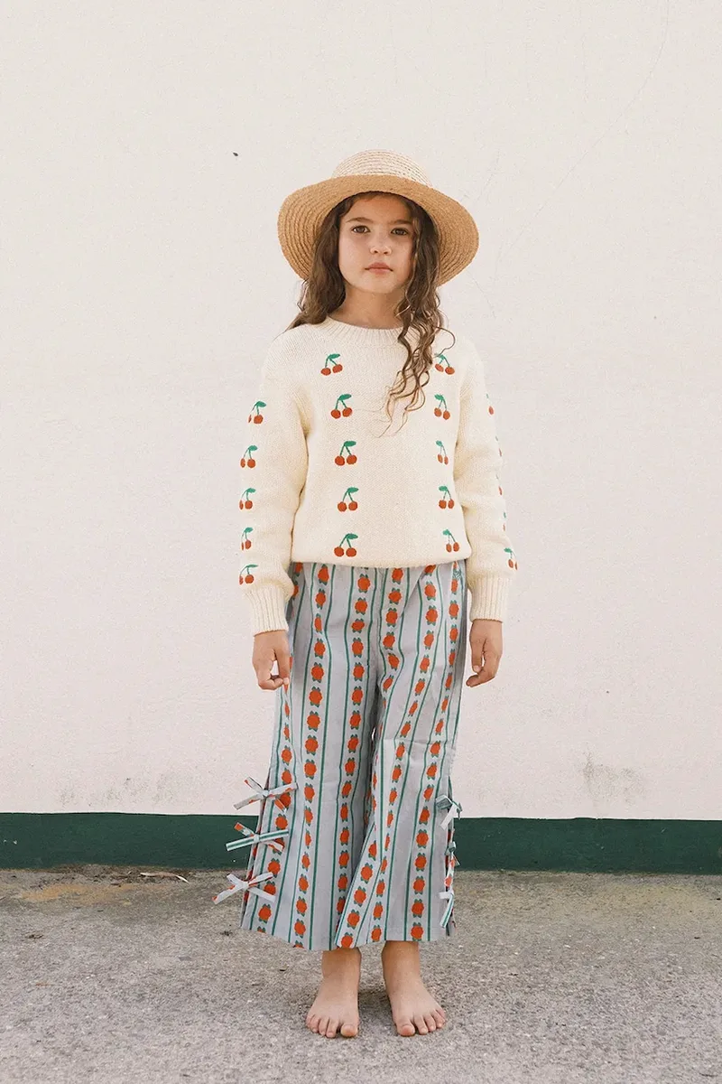 Παιδικό βαμβακερό πουλόβερ Tinycottons MINI CHERRIES SWEATER