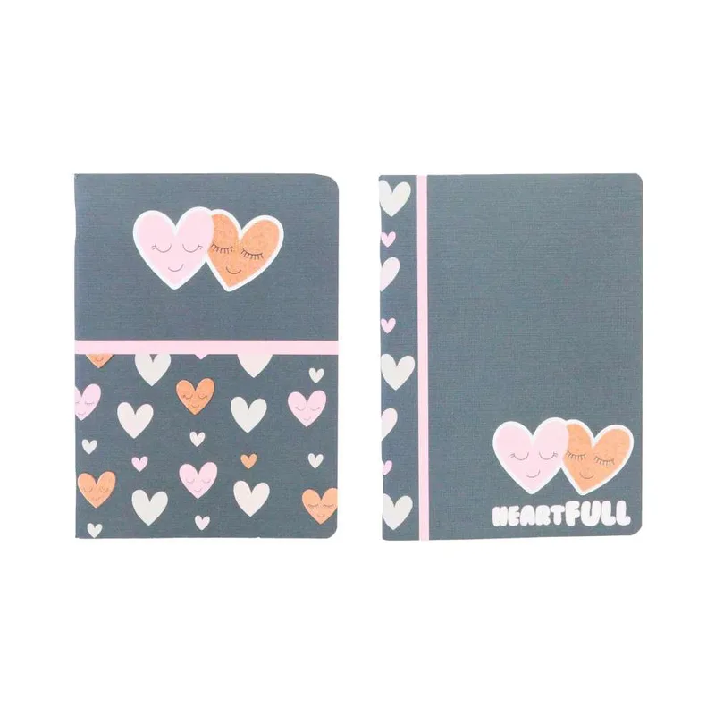 Ancor Τετράδιο Καρφίτσα Ριγέ A4 B'log Hearts 48Φ