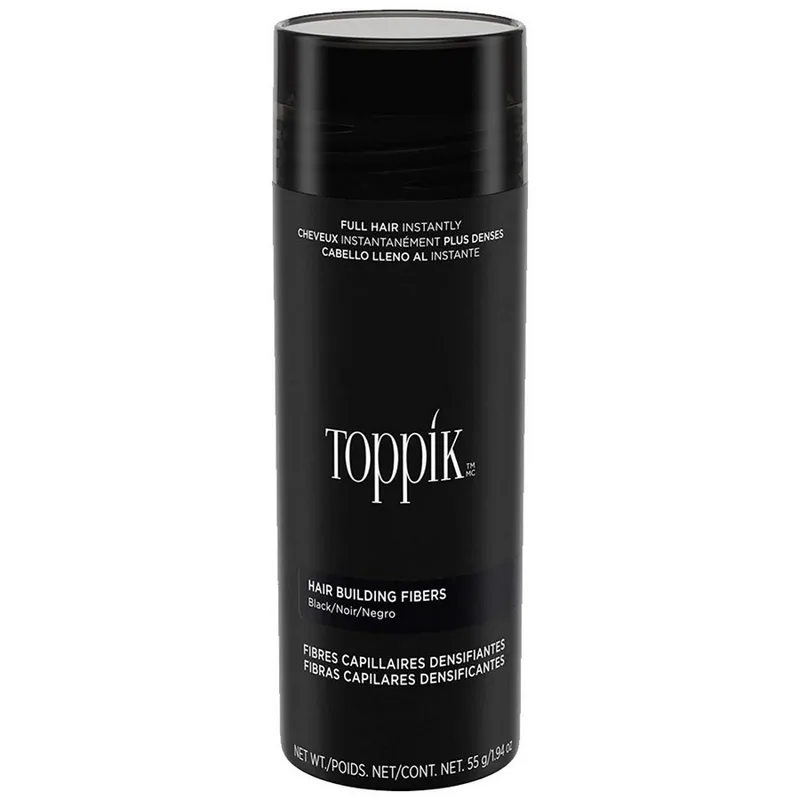 Toppik Hair Building Fibers Ίνες Κάλυψης Αραίωσης Μαλλιών με Κερατίνη 55g - Black