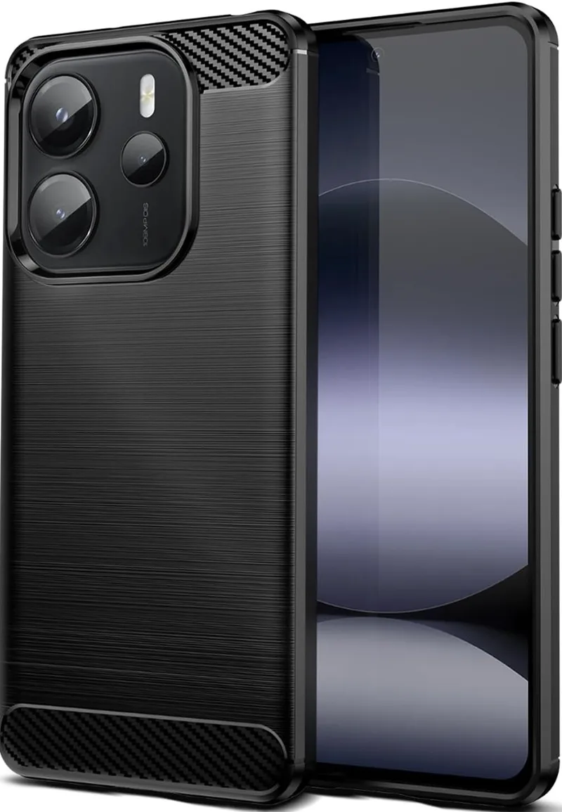 Θήκη Xiaomi Redmi Note 14 5G Spacecase Carbon Σιλικόνης - Black (5905719117061)